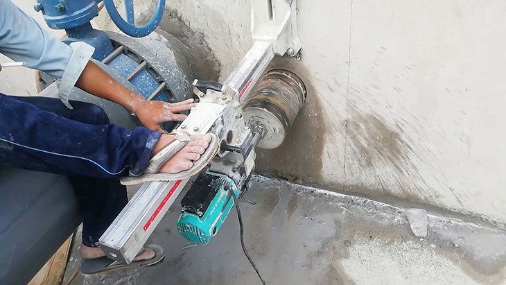 Khoan Rút Lõi Bê Tông Tại Hai Bà Trưng