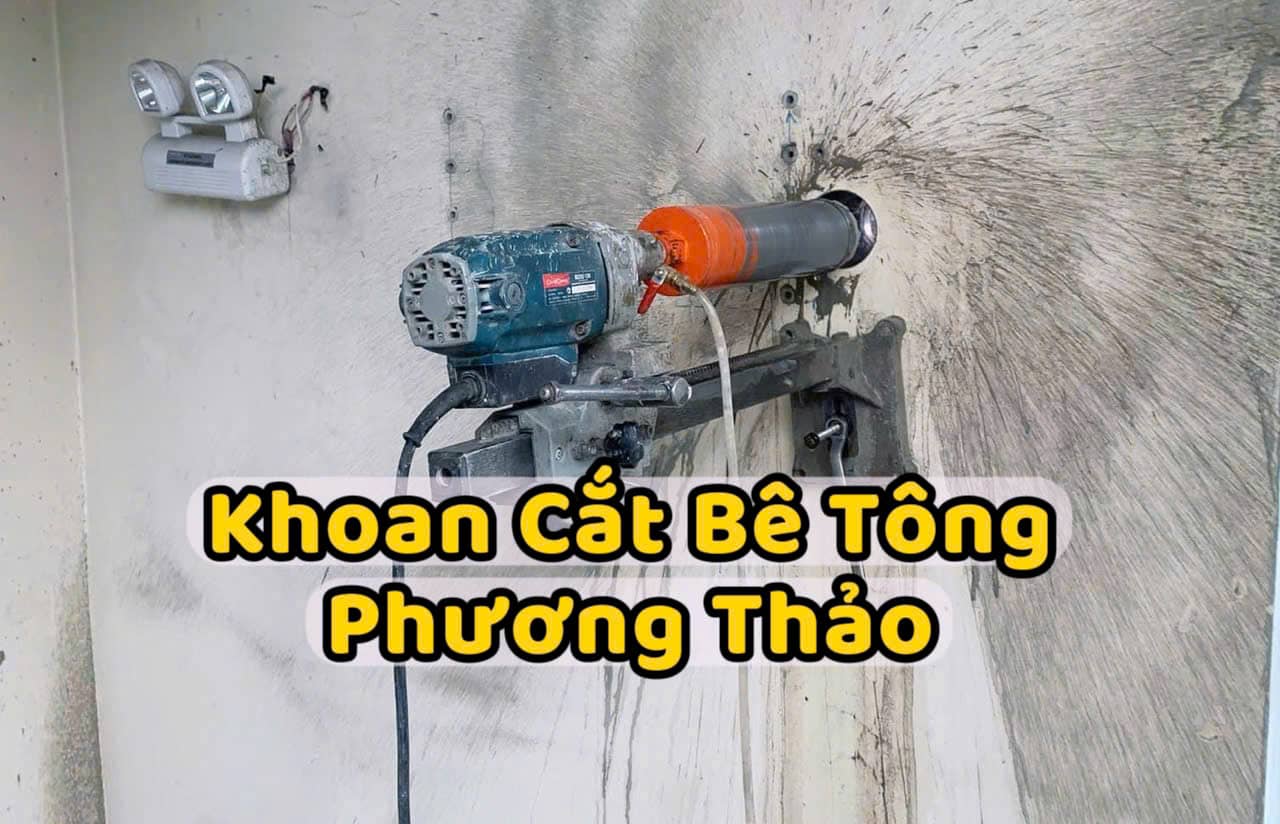 Khoan rút lõi bê tông Bắc Từ Liêm