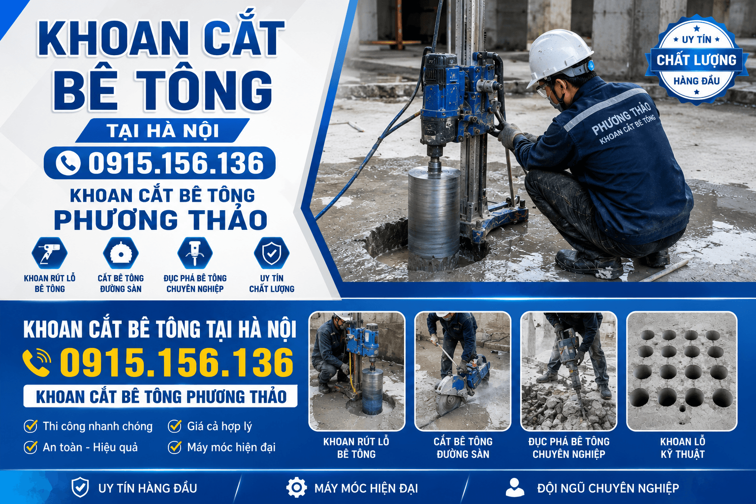 Khoan Cắt Bê Tông Phương Thảo