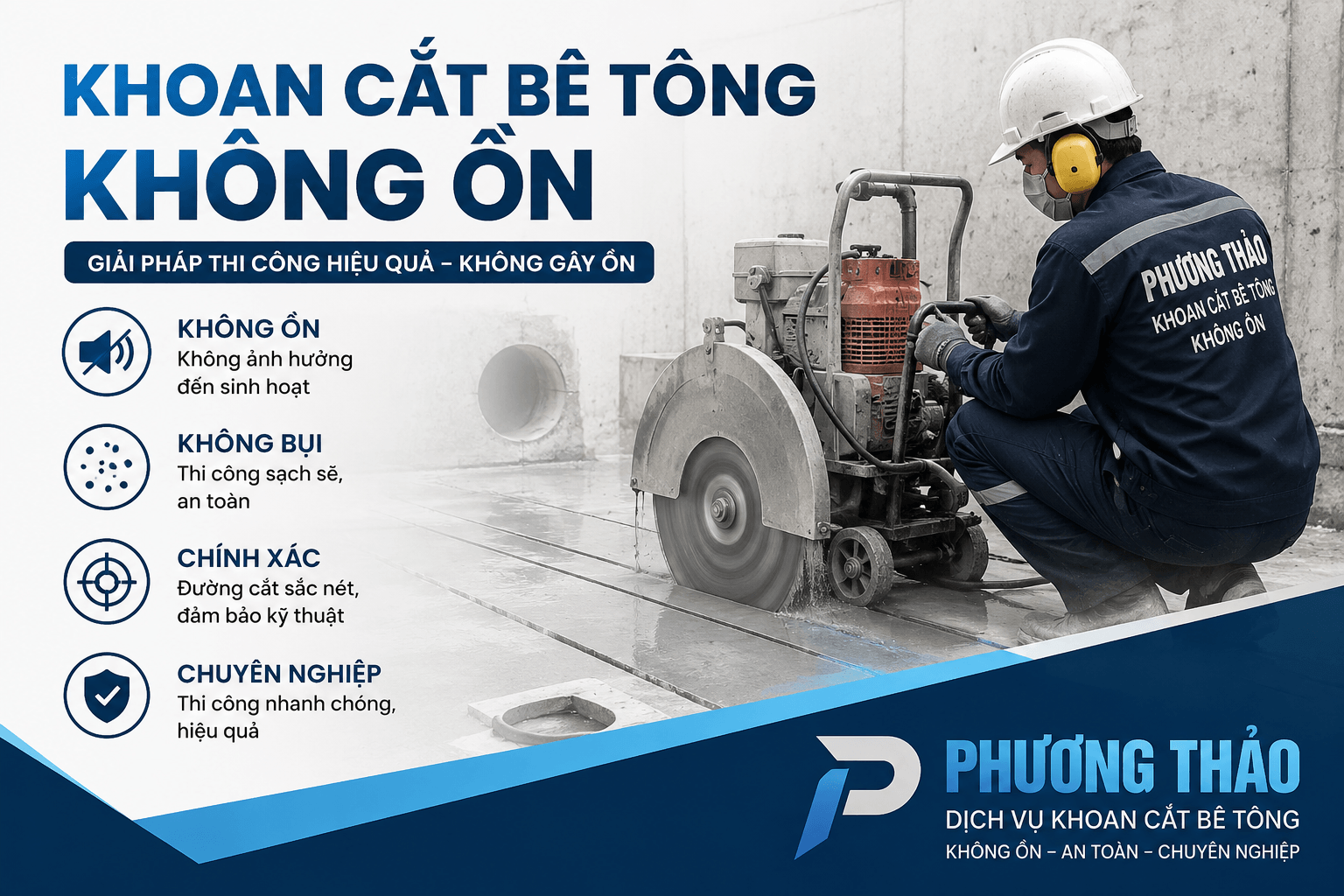 Khoan Cắt Bê Tông Không Ồn