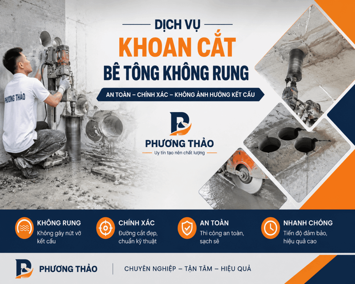 Khoan Cắt Bê Tông Phương Thảo