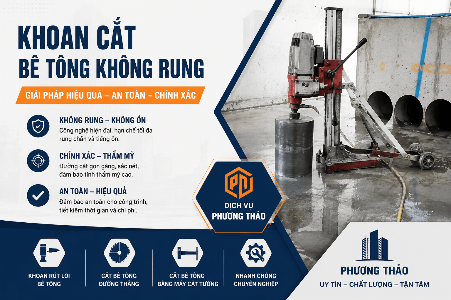 Khoan Cắt Bê Tông Uy Tín