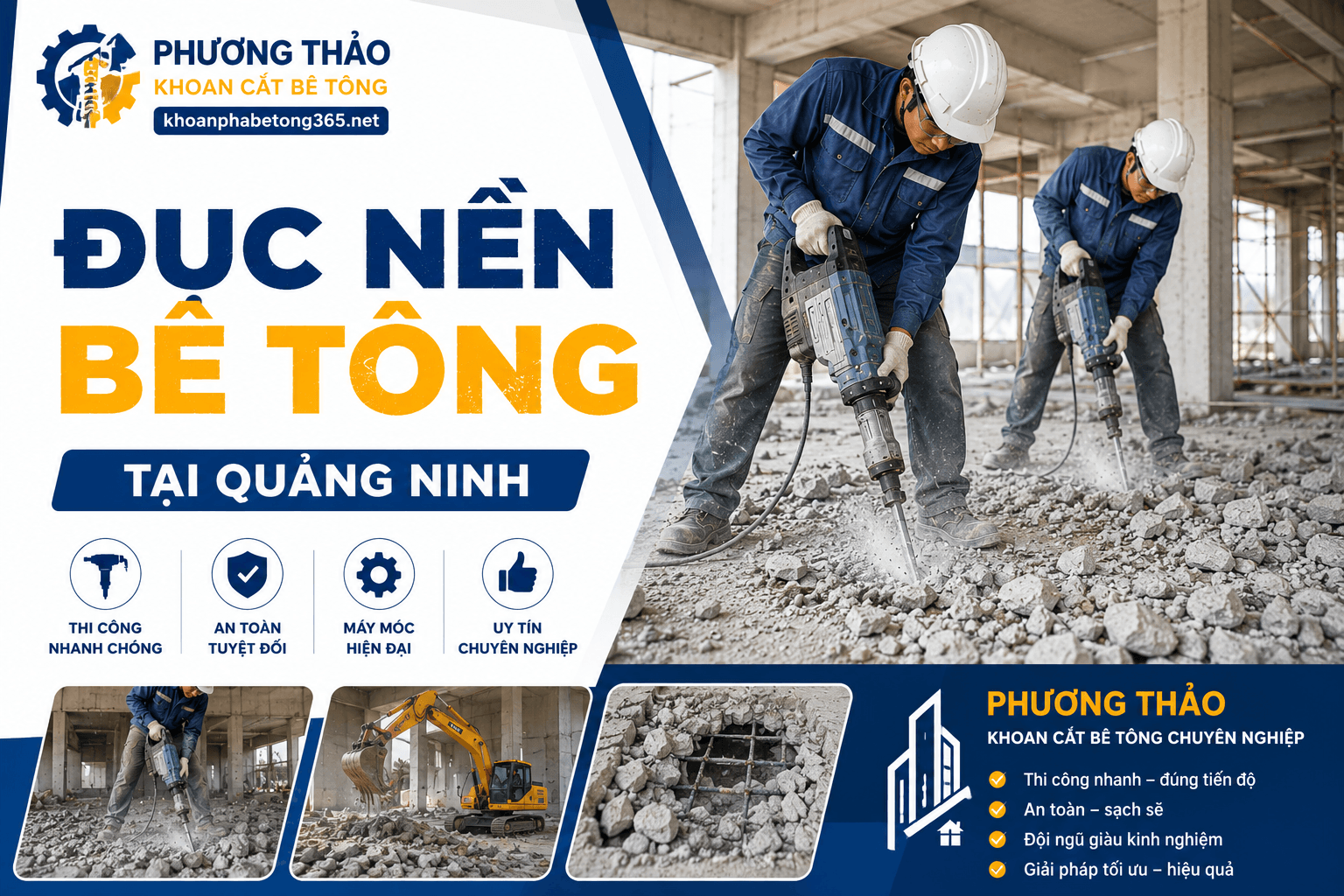 Đục Nền Bê Tông Quảng Ninh