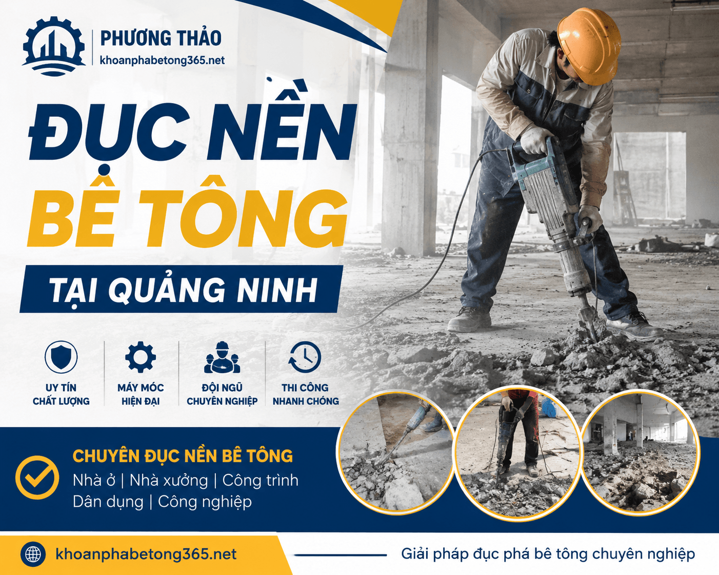 Đục Nền Bê Tông Tại Quảng Ninh