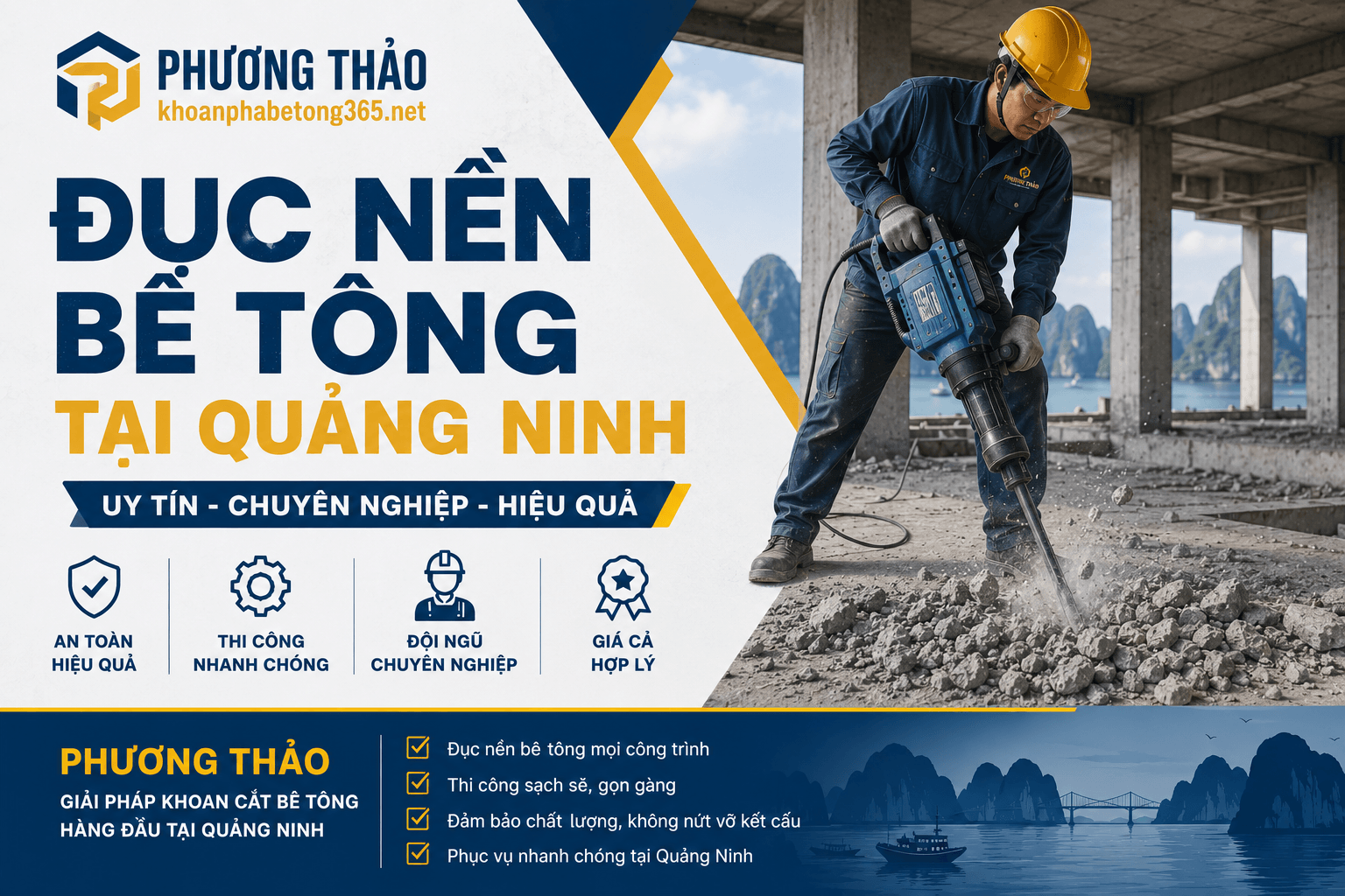 Đục Nền Bê Tông Uy Tín