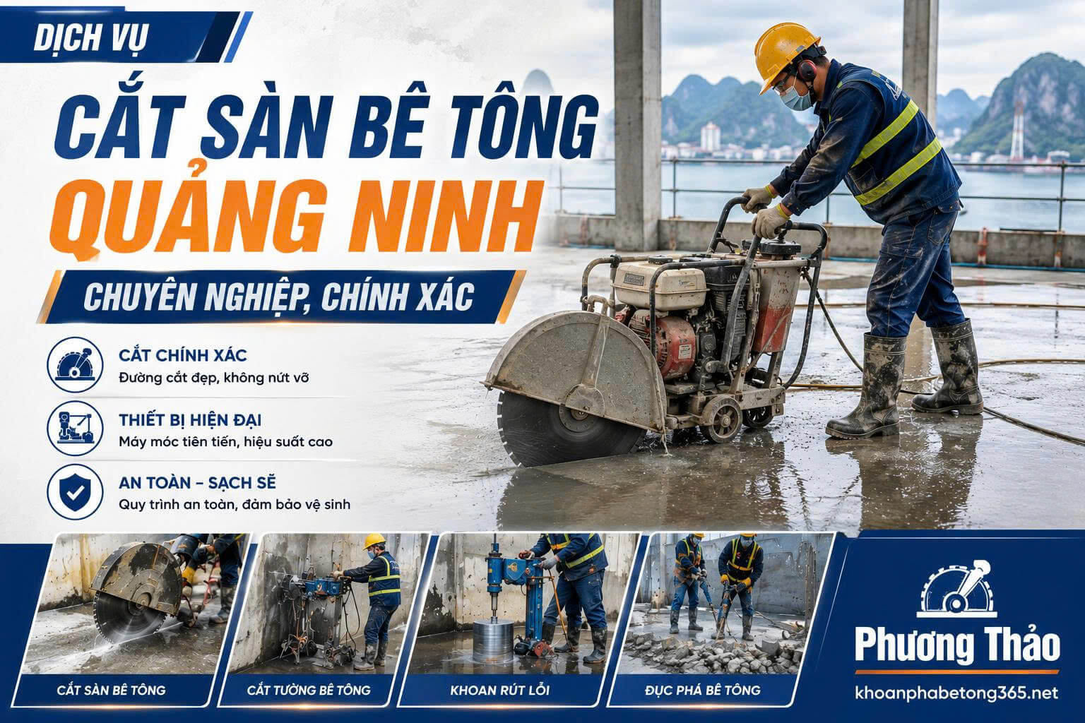 Cắt Sàn Bê Tông Tại Quảng Ninh