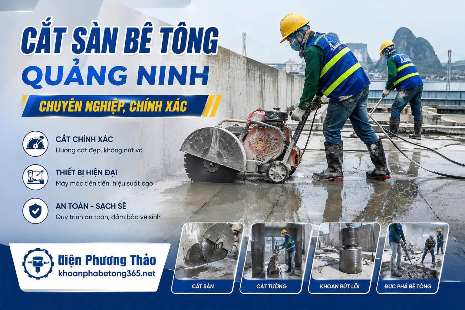 Cắt Sàn Bê Tông ở Quảng Ninh