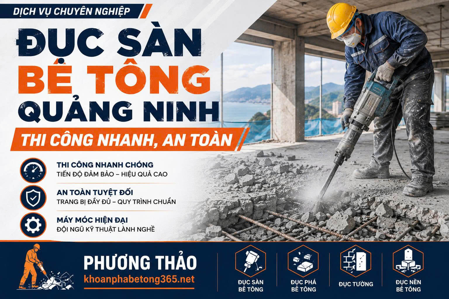 Đục Sàn Bê Tông Quảng Ninh