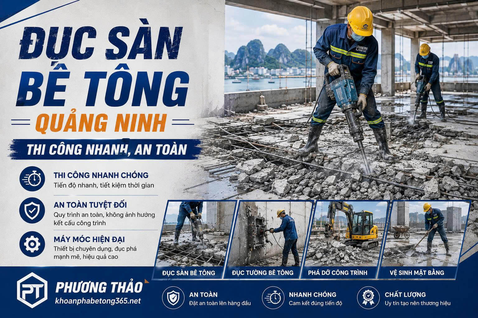 Đục Sàn Bê Tông ở Quảng Ninh