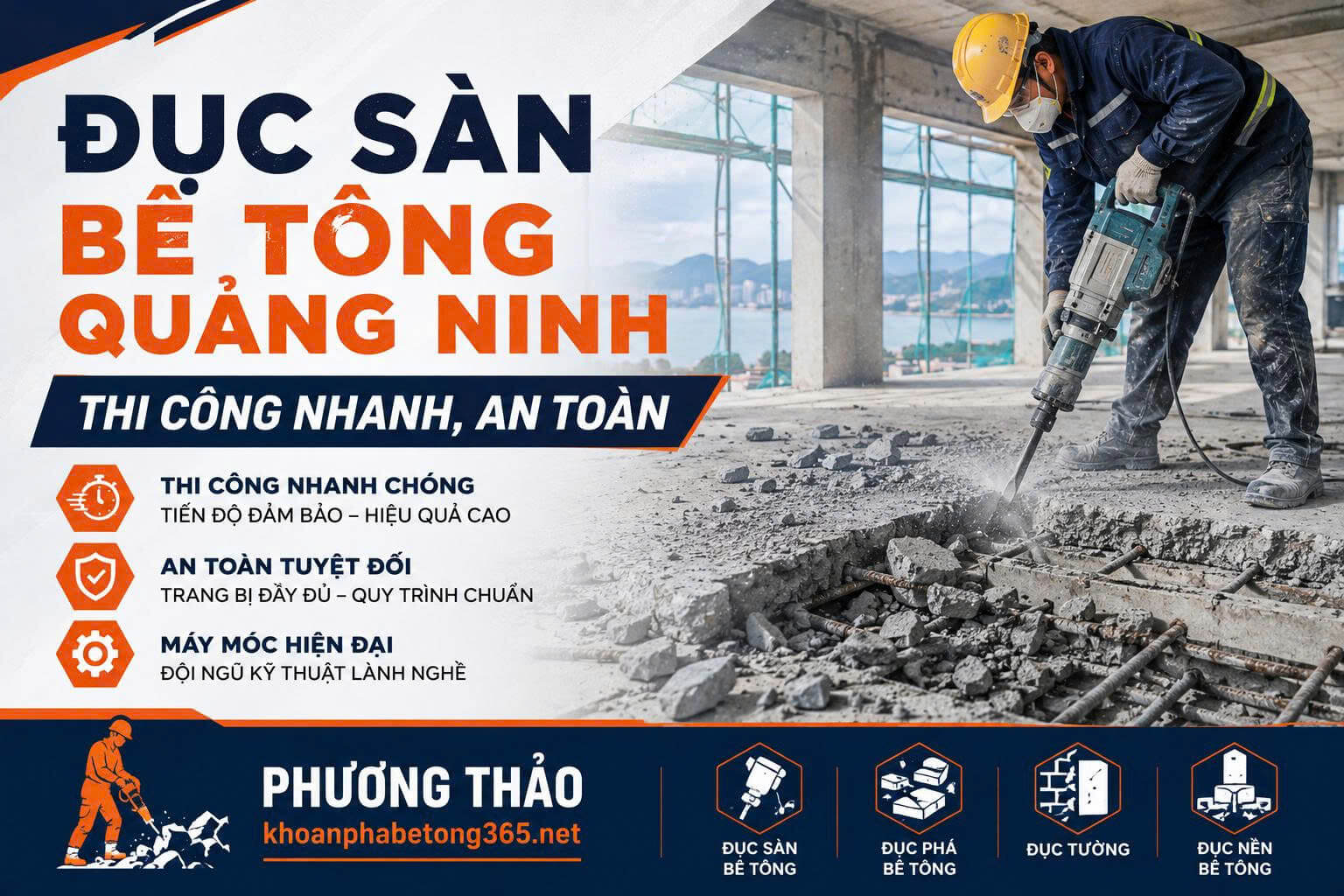 Khoan cắt bê tông Phương Thảo